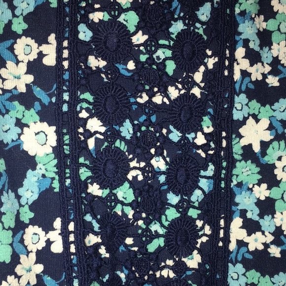 JUSTICE Blue Flower Romper: Size6 - Picture 5 of 6